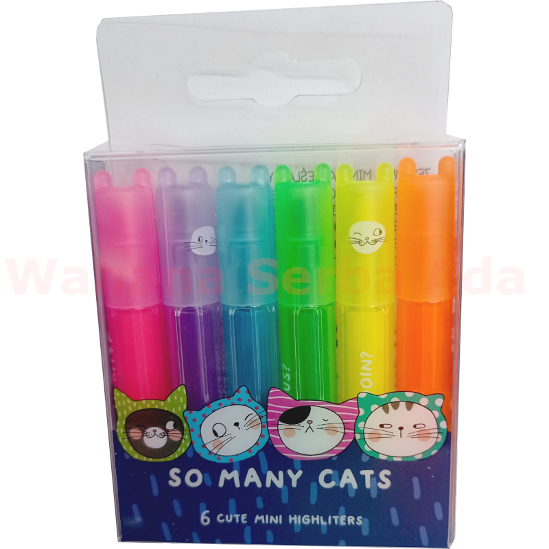 

Stabillo M&G highlighter mini set 6 color warna fluorescent