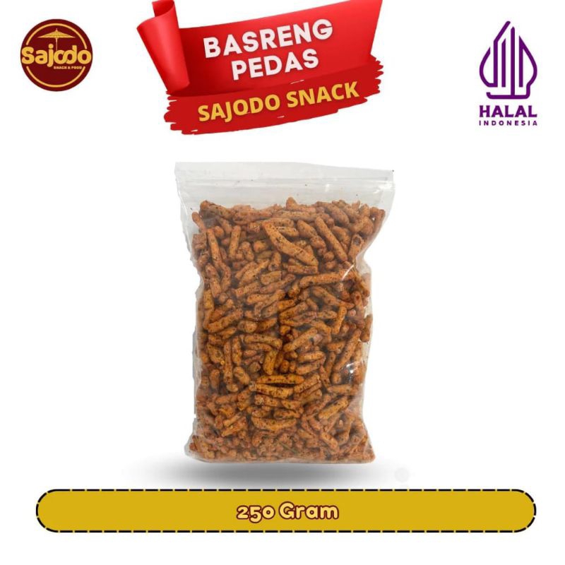 

basreng pedas daun Jeruk 250.Grm Sajodo Snack