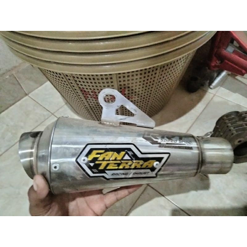Knalpot Fanterra Kenalpot Fantera Sleep Engine 200cc Jupiter 200 watt Knalpot Drag Sleep engine