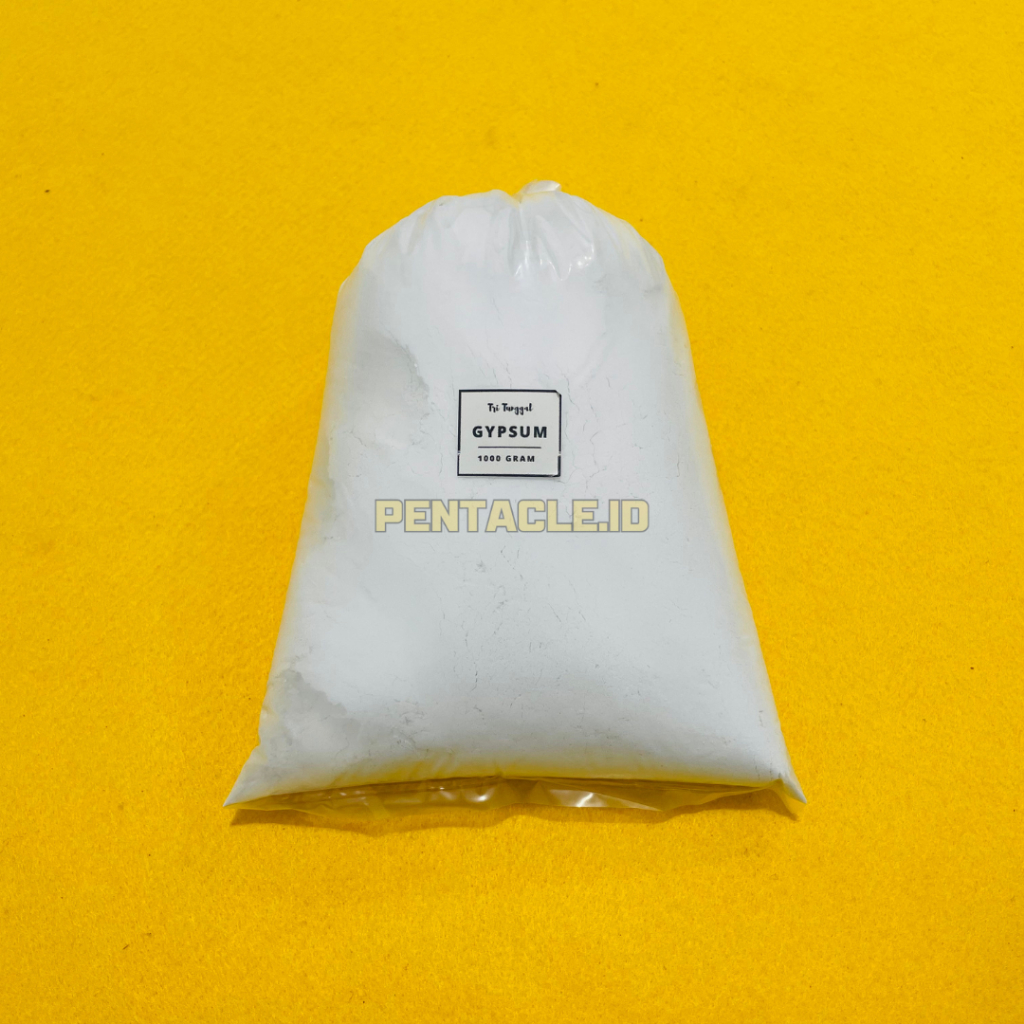 Powder Gypsum 1kg Bahan Patung Premium Bubuk Gipsum Casting Semen Warna Putih Tepung Material Statue