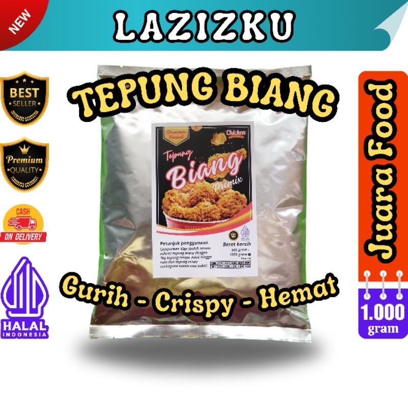 

TEPUNG BIANG premix fried chicken 1kg premium juara food ayam crispy