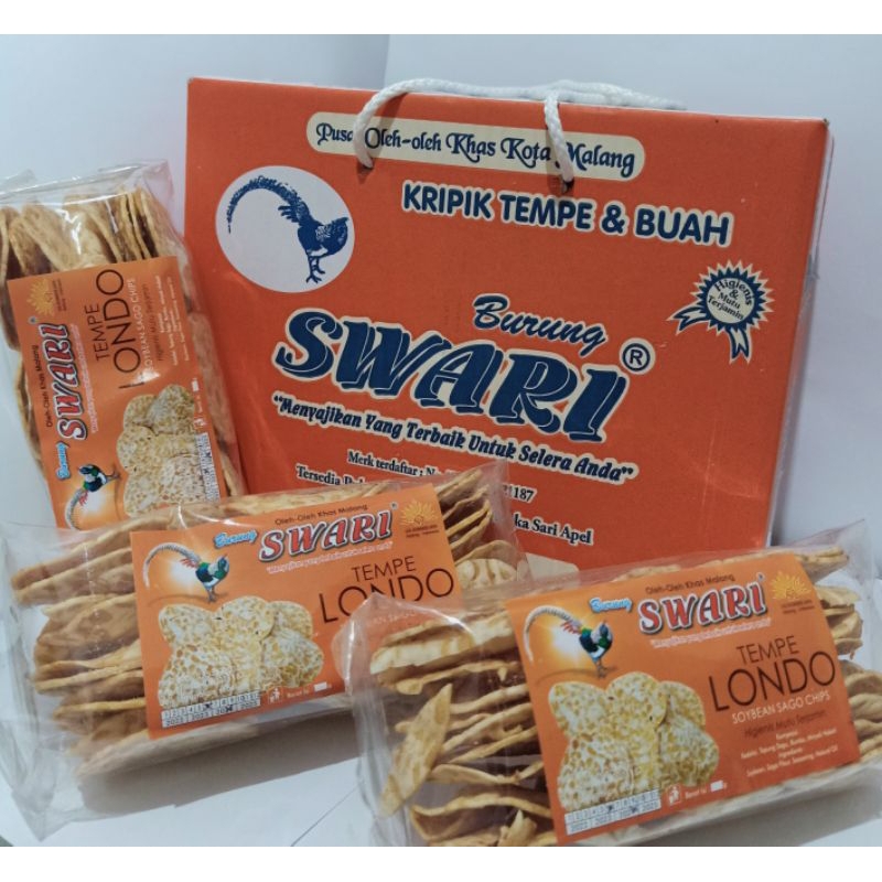 

Kripik Tempe Sagu Swari Kripik Tempe Londo 100gram/keripiktempemalang/oleh-olehkhasmalang