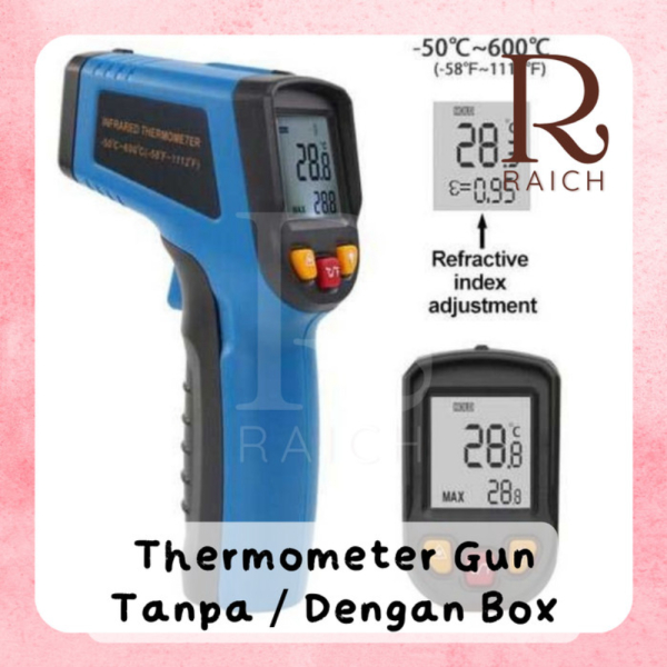Gun Promo Thermogun Thermometer Termometer Box Digital Masak Tembak Suhu Infrared Tanpa Diskon - Coo