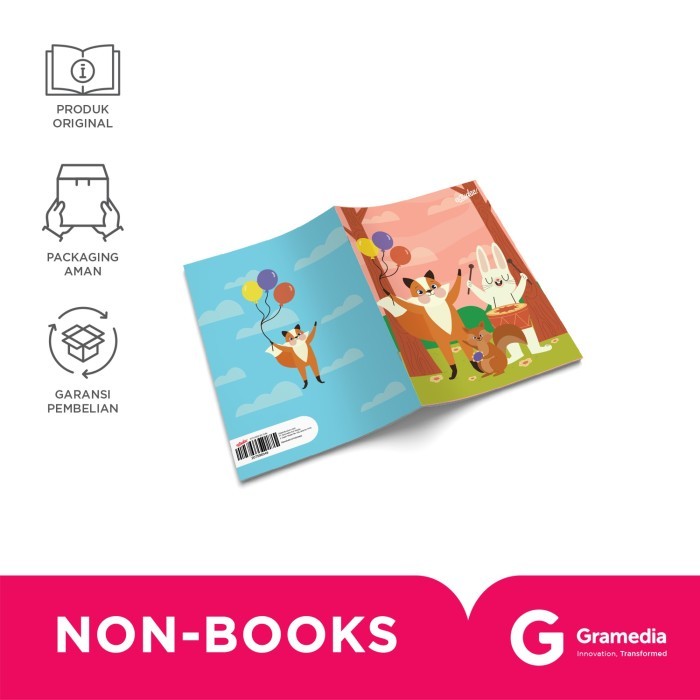 

Gramedia - Buku Tulis Estudee I Kwarto 58 Animals Isi 10