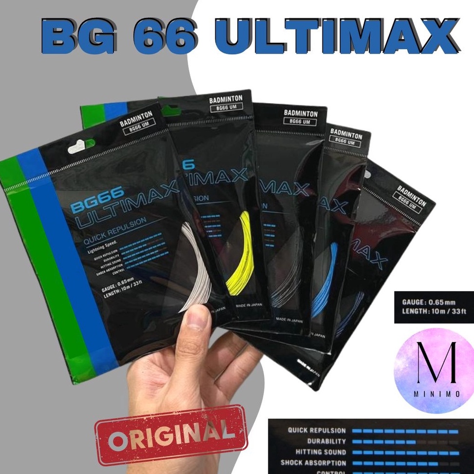 Senar Raket Badminton Senar BG 66 Ultimax Original