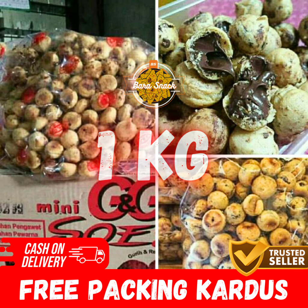 

[ 1KG ] Sus Coklat Mini Cap GG Soes Premium Super Lumer / Camilan Snack Kiloan Murah -K
