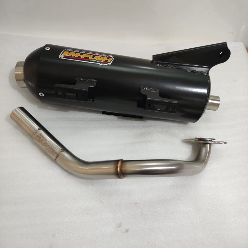 Knalpot Standar Racing Empush Exhaust Beat Karbu Fi, Scoopy, Genio, Deluxe