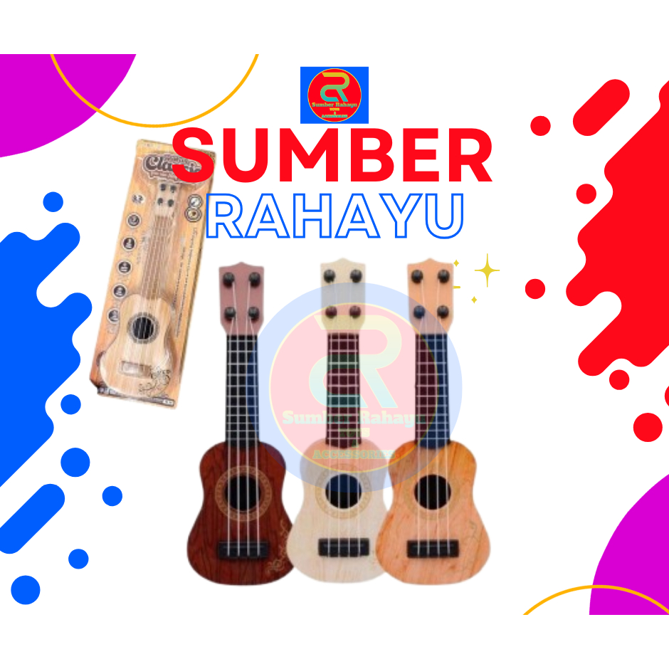 GITAR GITARAN KLASIK ANAK MAINAN ANAK GITAR UKULELE KLASIK AESTHETIC