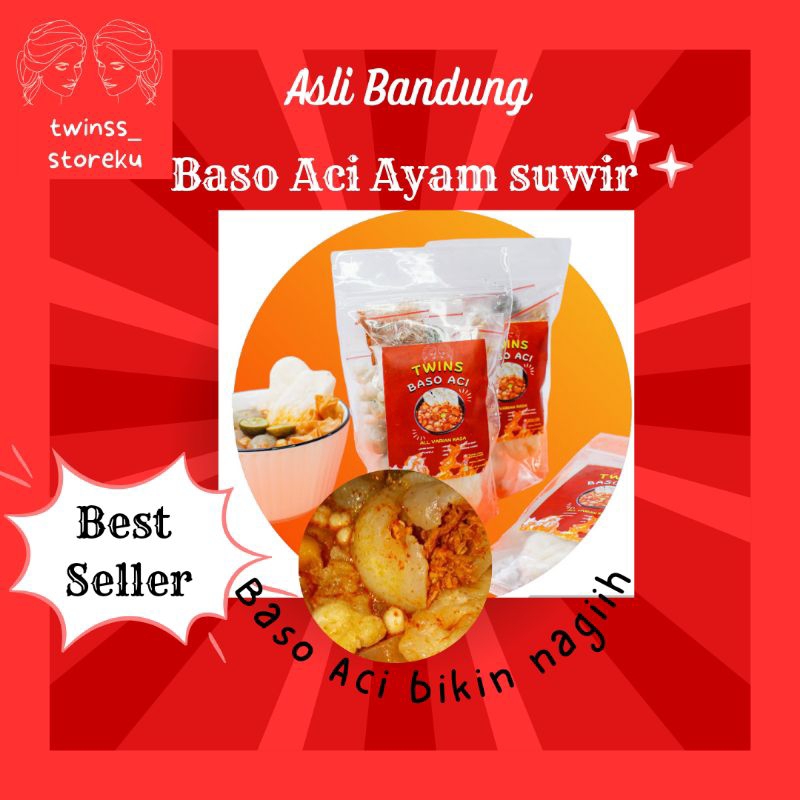 

Best Seller!! Baso Aci Ayam Suwir Teh Santi asli bandung