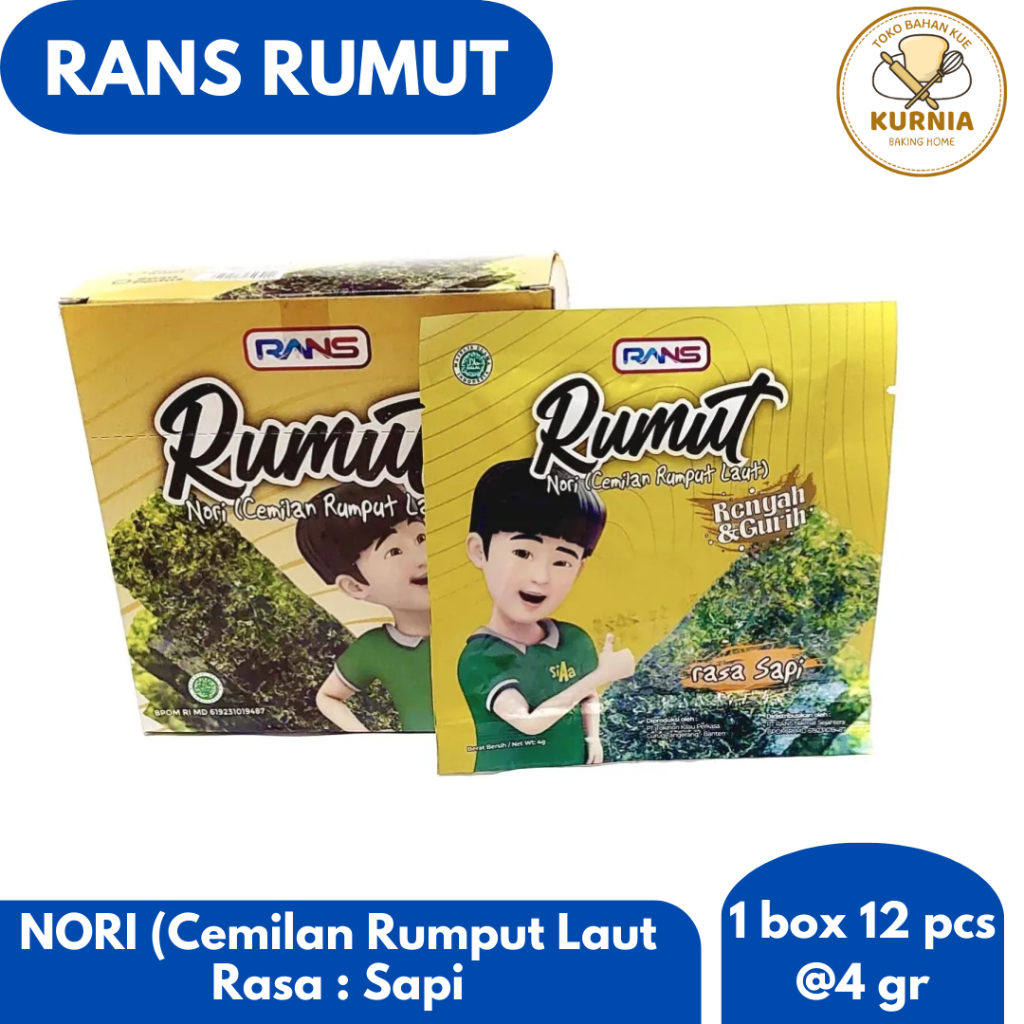 

RANS RUMUT NORI RASA SAPI 1 BOX 12 PCS