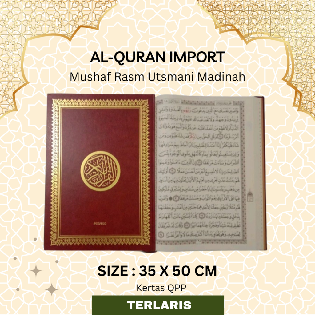 al quran besar mushaf madinah size 35cm x 50cm Al Quran jumbo madinah