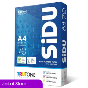 

Kertas HVS (SIDU) A4 70gr ECERAN 100 Lembar
