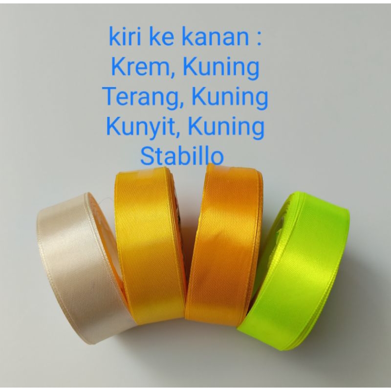 

Pita Satin Polos 1" Krem - Kuning Series