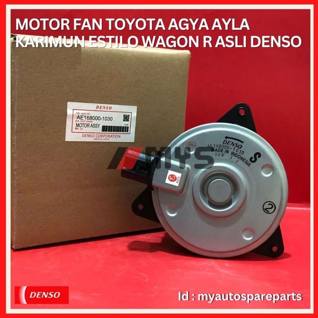 MOTOR FAN RADIATOR AC Mobil Agya Ayla Karimun Estilo Wagon R ASLI DENSO