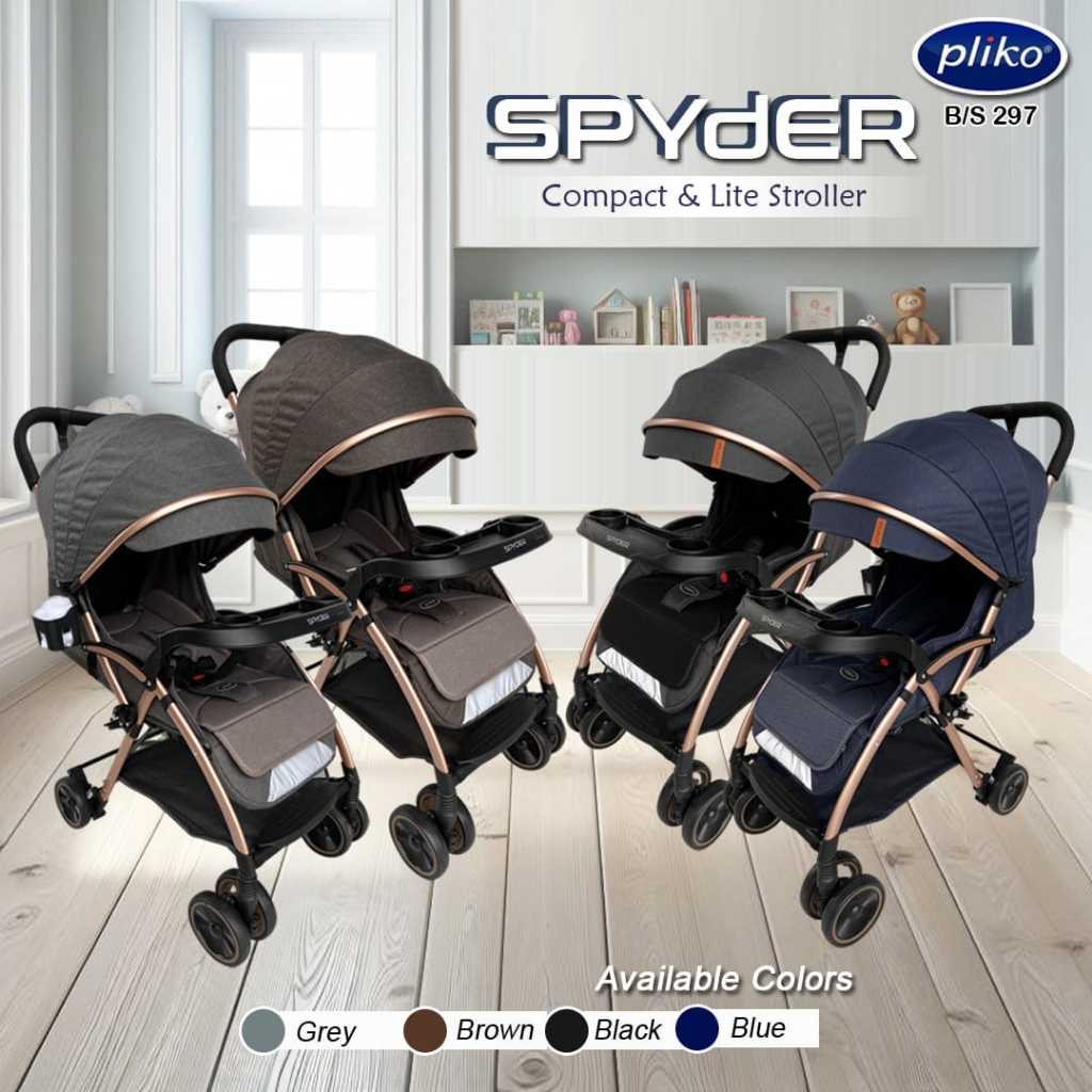 BABY STROLLER PLIKO SPYDER 297 NEW