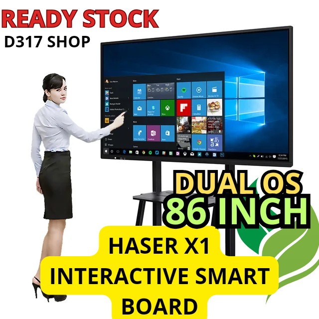 Interactive Smart White Board Digital Haser X1 86 INCH  Dual OS