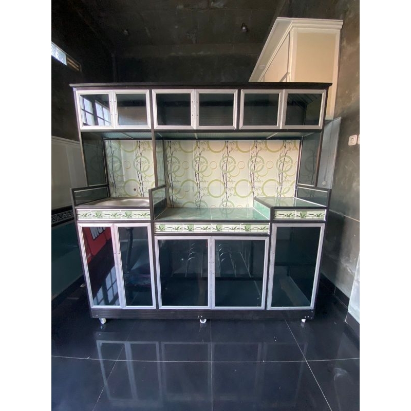 

NOTa- rak kompor + rak wastafel + rak piring p11 / kitchen set portable hanya kota semarang