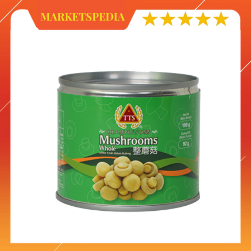 

[HALAL] TTS Champignons Whole Mushroom Jamur Kancing Dalam Kaleng 198 GR 425GR