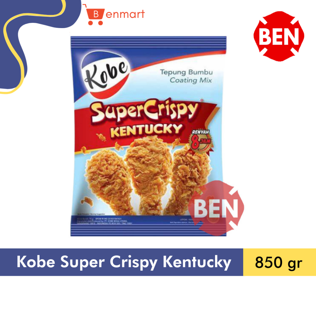 

Kobe Tepung Bumbu SUPER CRISPY AYAM KENTUCKY 850g 850gr 850 g gr Besar