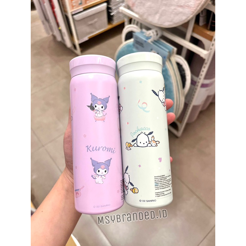 MINISO X SANRIO CHARACTERS INSULATED BOTTLE / BOTOL MINUM TERMOS SANRIO 280ml TUMBLR MELODY KUROMI P