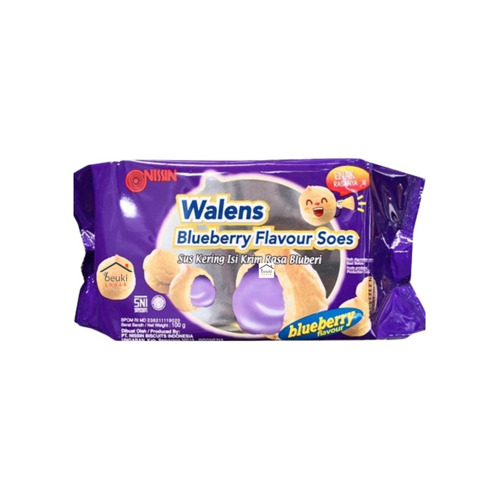 

Walens Blueberry Soes Kue Sus Bluberi Nissin Kemasan Pack