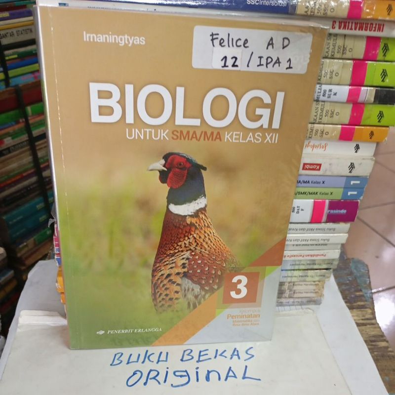 Biologi Untuk SMA kelas 12 bekas original
