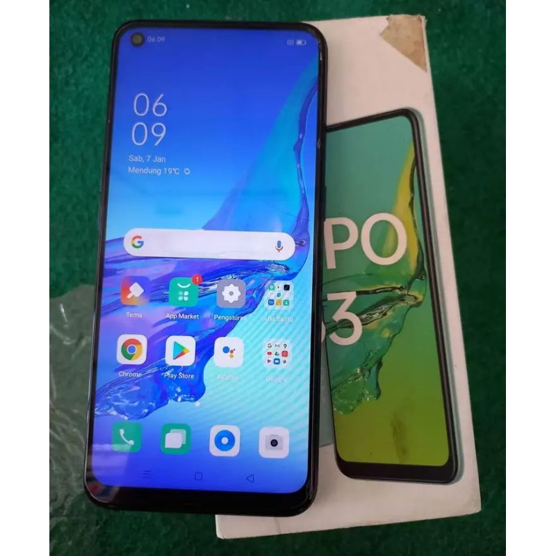 Oppo a33 3/32 hijau (second normal)