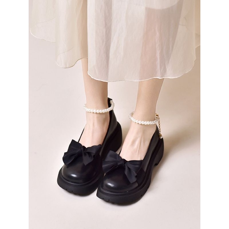 Sepatu Korean style Docmart Wanita Import pearl