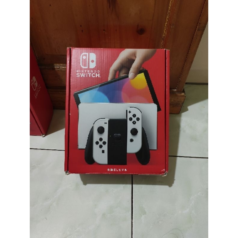 Nintendo switch OLED white ofw fullset second nintendo switch oled neon fullset ofw