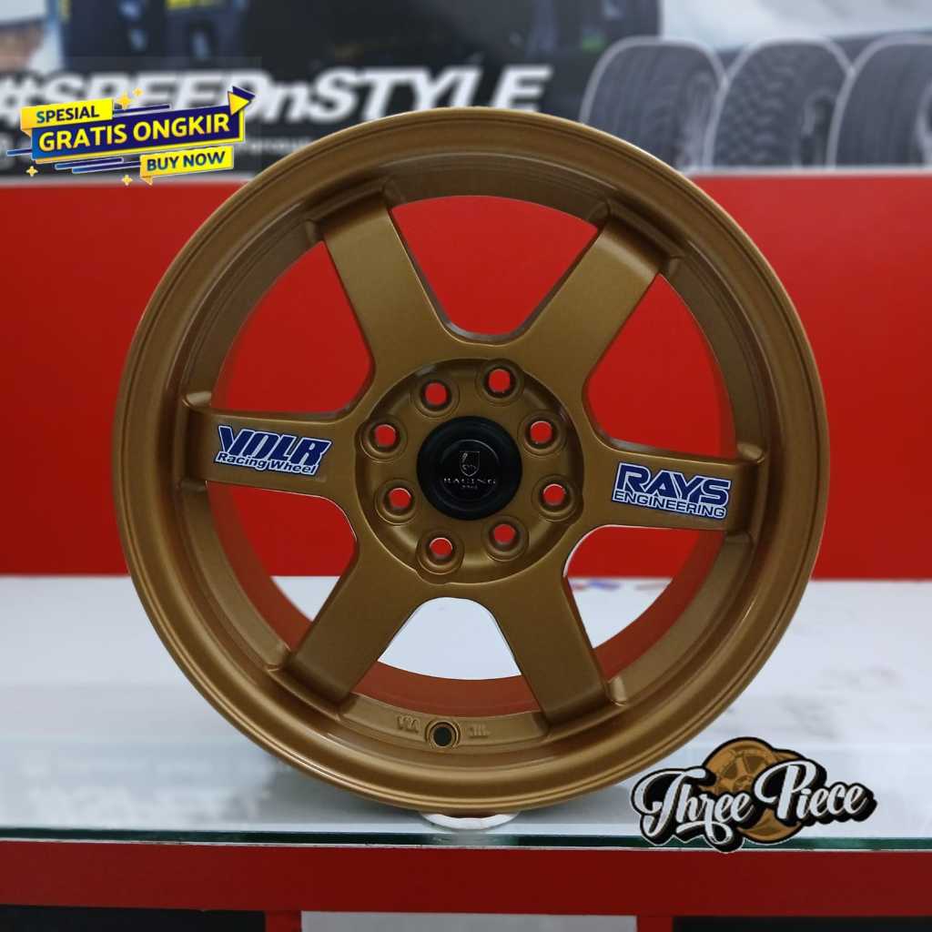 Velg TE37 ring 15 lebar 65 et 40 warna bronze |brio agya ayla avanza xenia dll