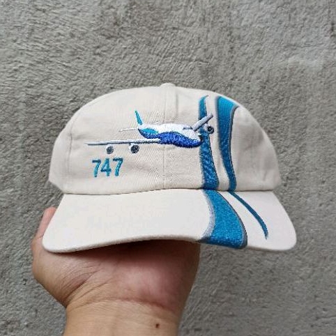 Boeing 747 embroidery baseball cap