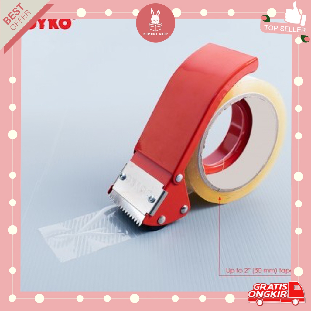 

KUMOMI - Joyko Tape Cutter TD-2S / Tape Dispenser / Tape Cutter / Tempat Simpan Solasi / Dispenser Lakban / Perlengkapan Kantor / Perlengkapan Sekolah