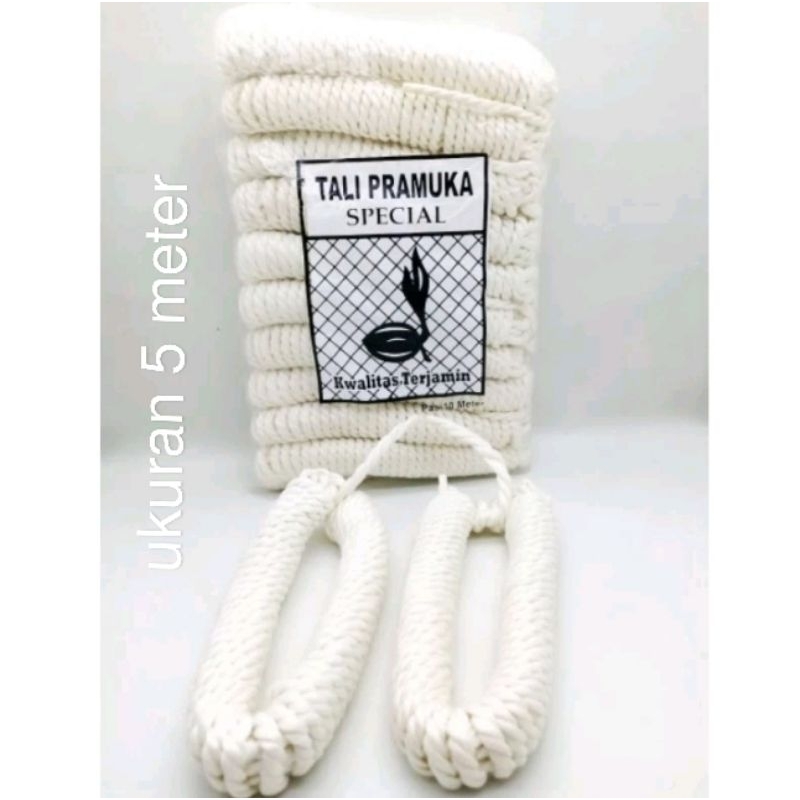 

tali tambang Pramuka putih 5 m