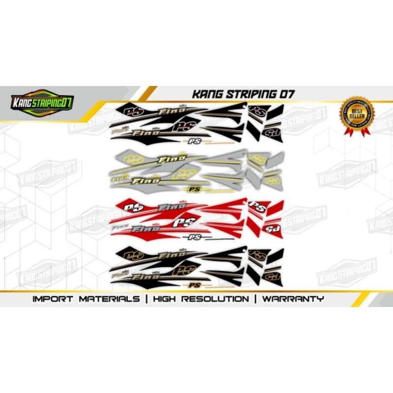 striping fino karbu transparan fino automatic 2013 ps