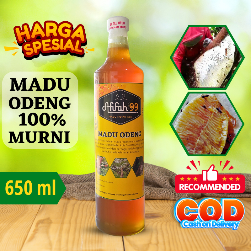 

Madu Asli - Madu Odeng (650 ml) Madu Afifah 99 - Madu Hutan Asli Murni