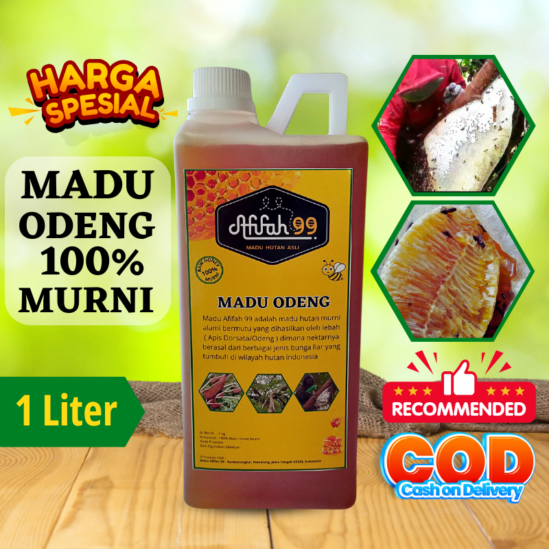 

Madu Asli - Madu Odeng 1Liter (1000 ml) Madu Afifah 99 - Madu Hutan Asli Murni