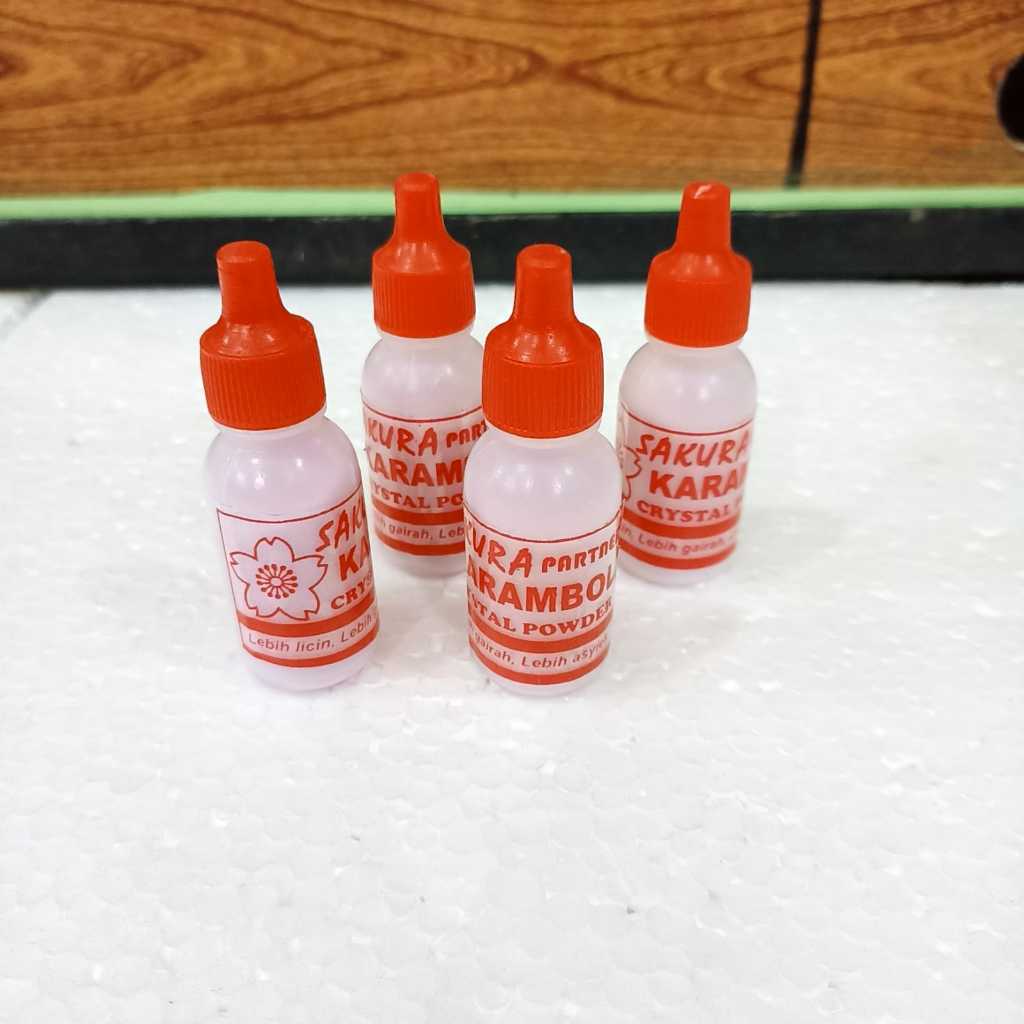 BEDAK KRISTAL KARAMBOL KASAR ISI 12 (SATU LUSIN)