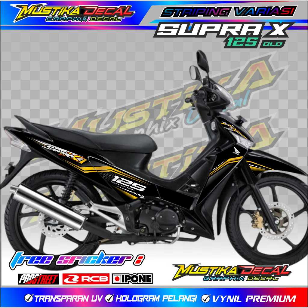STRIPING VARIASI SUPRA X 125 OLD / STICKER LIST SUPRA X 125 LAMA