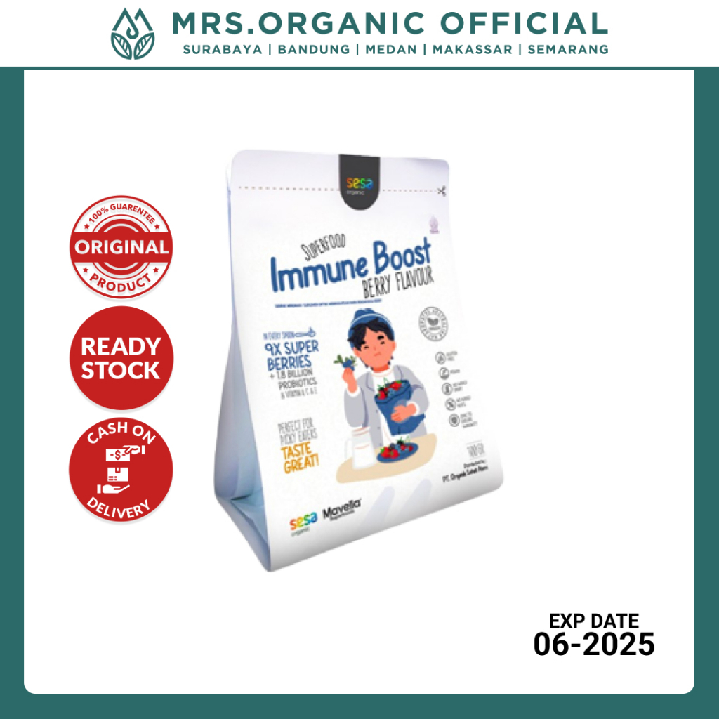 

Mavella Superfoods Immune Boost Berry Flavour Powder 100g - Suplemen Makanan Minuman Tingkatkan Imun Tubuh