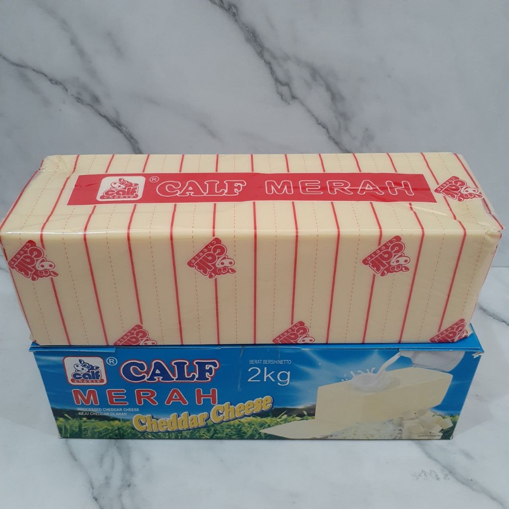 

Keju Cheddar Calf cheese Merah/Orange/Hijau 250 gr