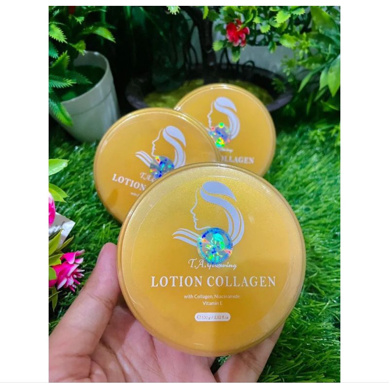 Lotion TA Glowing Collagen BPOM | Hb Pemutih Badan BPOM Lotion Collagen Ta Glowing