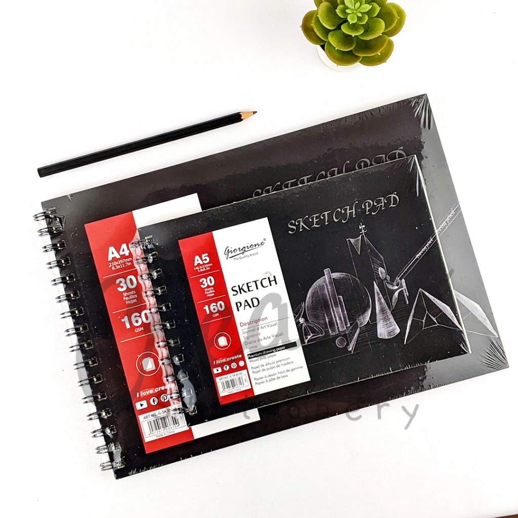 

GIORGIONE Sketch Book Sketchbook Buku Sketsa A5 A4 160 Gsm 30 Sheet G-Sk30