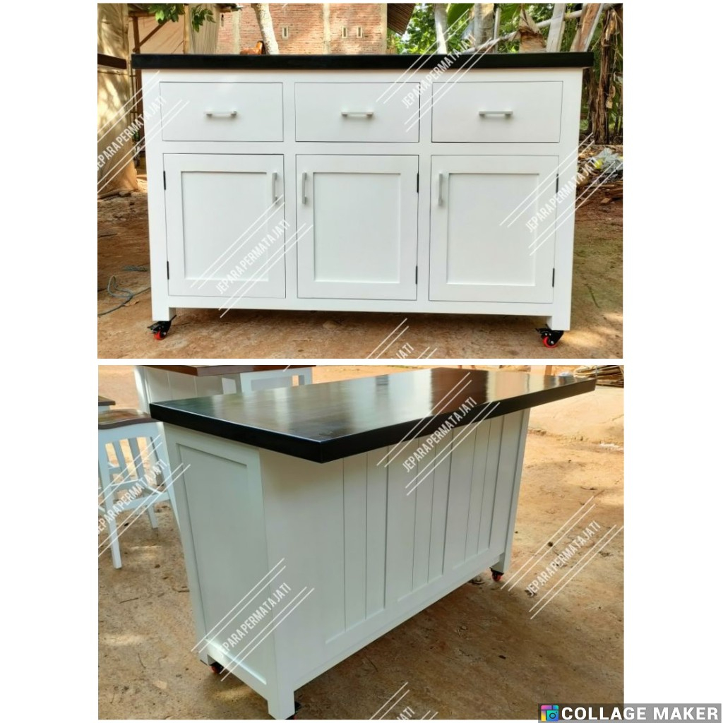 Meja bar minimalis vintage meja makan meja dapur bufet dapur custom furniture jepara