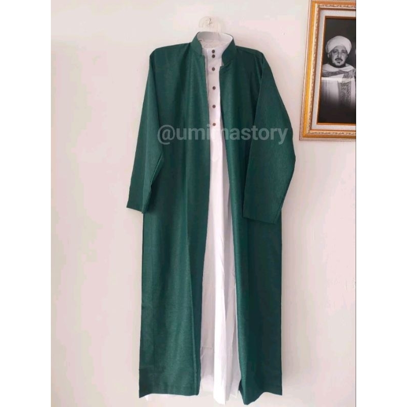 Jubah Luaran UMIMA /bahan Madinah tekstur adem /jubah belah ala Habaib