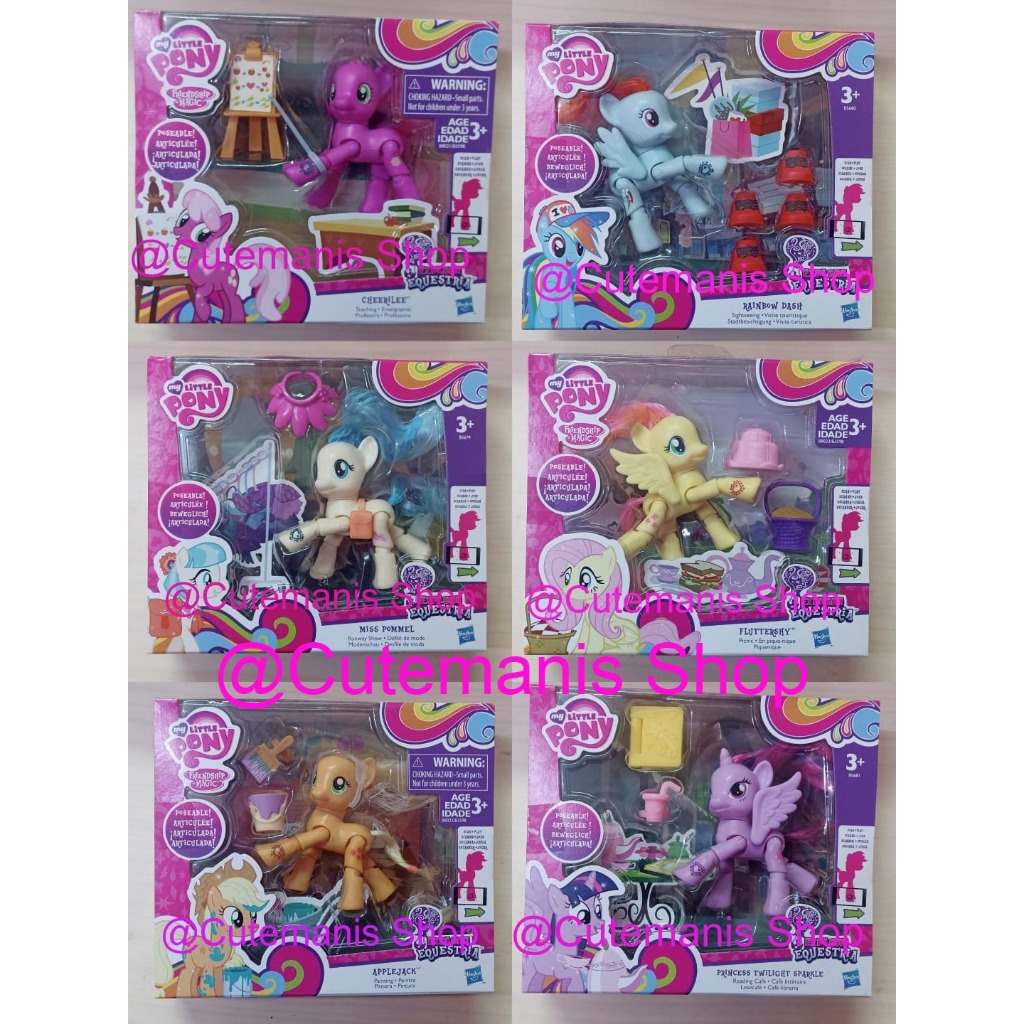 Figure Little Pony Original Apple Jack Fluttershy Articulate