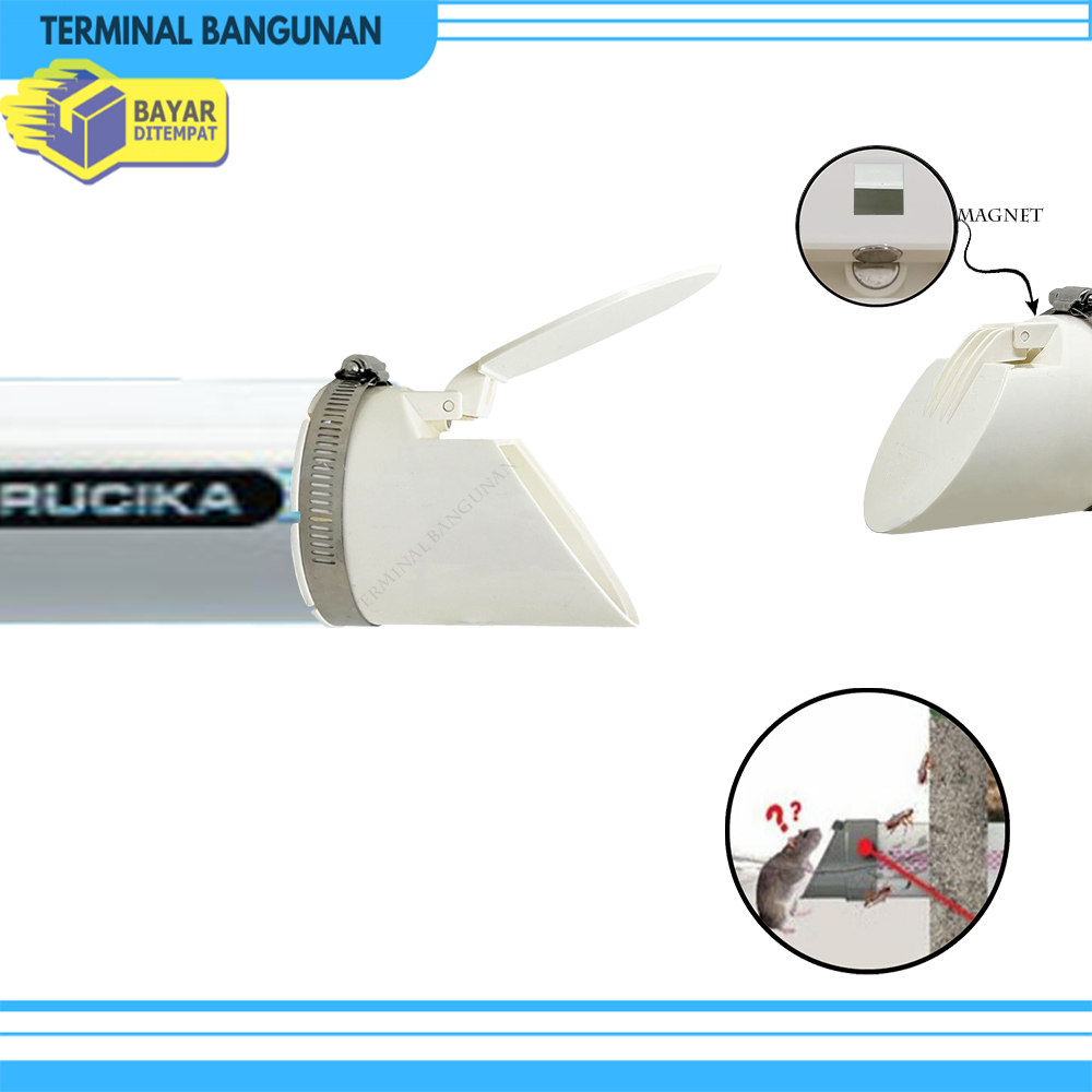 Backflow Valve Klep Tabok Pvc Putih Soligen Polos