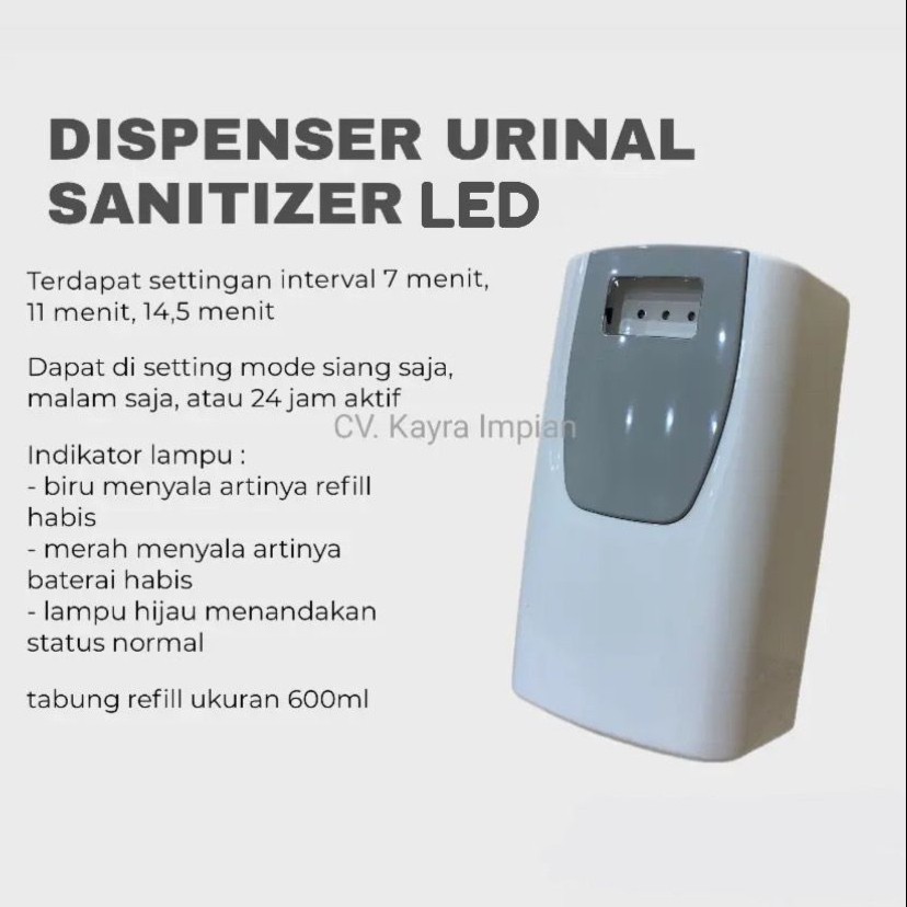 URINAL CLEANER LED / URINAL TOILET SANITIZER / URINAL OTOMATIS CLEANER