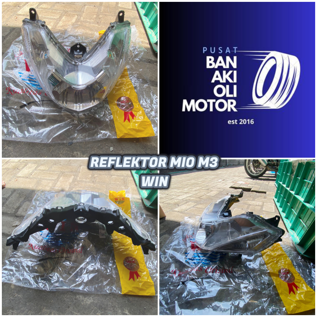 REFLEKTOR /LAMPU DEPAN MIO M3 WIN || LAMPU DEPAN / REFLEKTOR MIO M3 MERK WIN