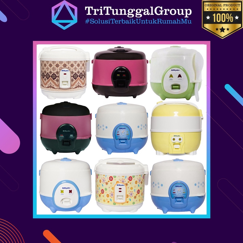 Dbl BAYAR DI TEMPAT Magic Com Miyako MCM66  MCM 69  MCM 612  Rice Cooker Miyako PSG67  MCM61  MCM 51