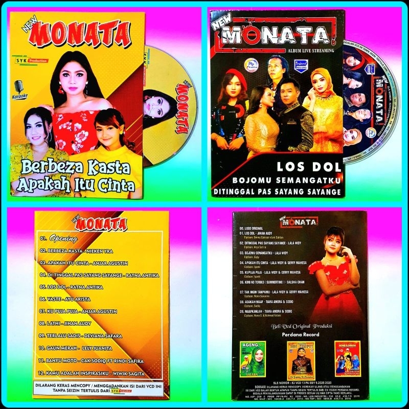 Kaset Original Asli - Video Lagu Dangdut Monata - Bunga - Tepung Kanji - Kopi Dangdut - Karaoke